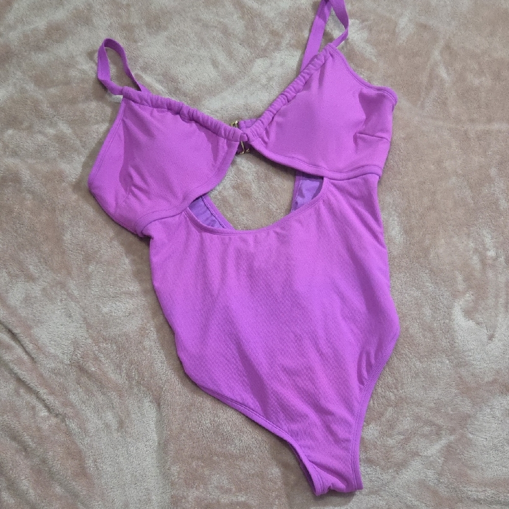 Xhilaration Vibrant Purple One-Piece Swimsuit
